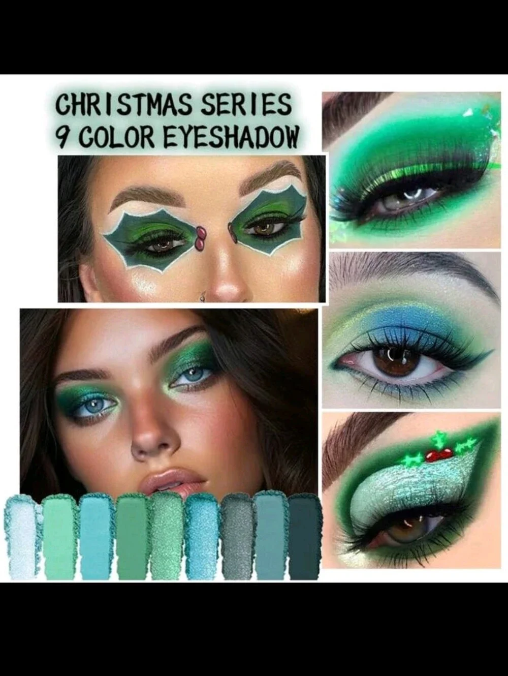 Green Eyeshadow Palette – Vibrant Green Tones